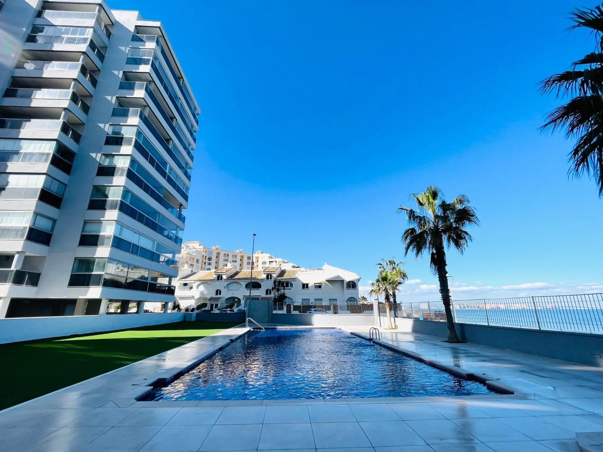 Apartamento En Primera Linea Con Vistas A La Playa Ensenada Del Esparto Del Residencial Vina Del Mar Apartment Mũi đất La Manga Ngoại thất bức ảnh
